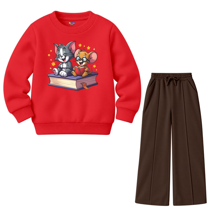 Tom & Jerry Friends Reading Book (Fleece Pair)