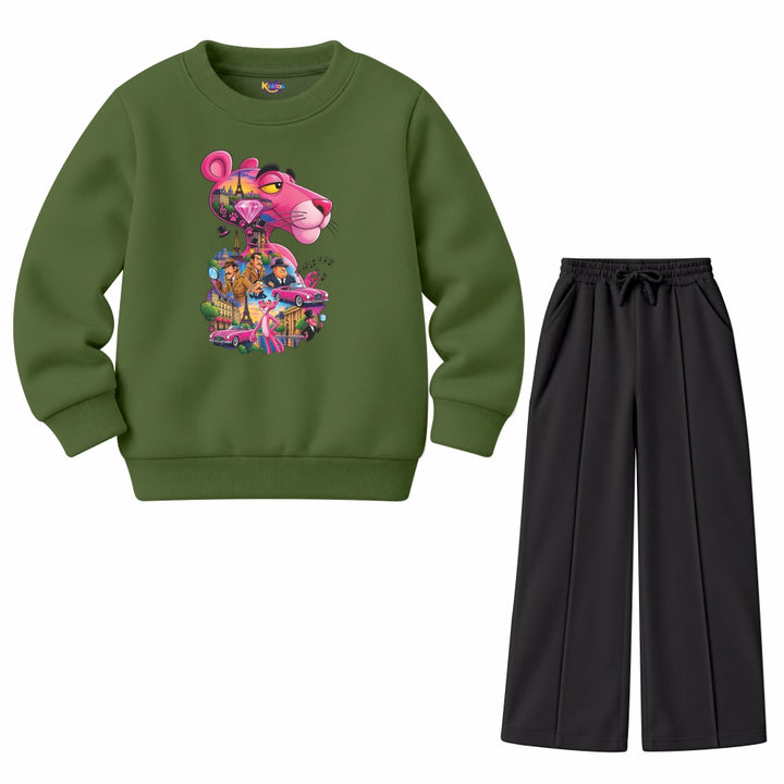 The Pink Panther with Paris diamond(Fleece Pair)