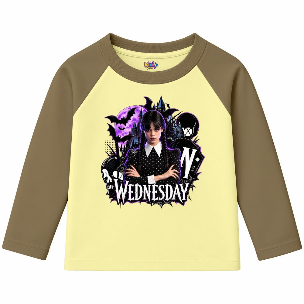 Wednesday Nevermore Academy Gothic (Ragnal Sleeve Shirt)