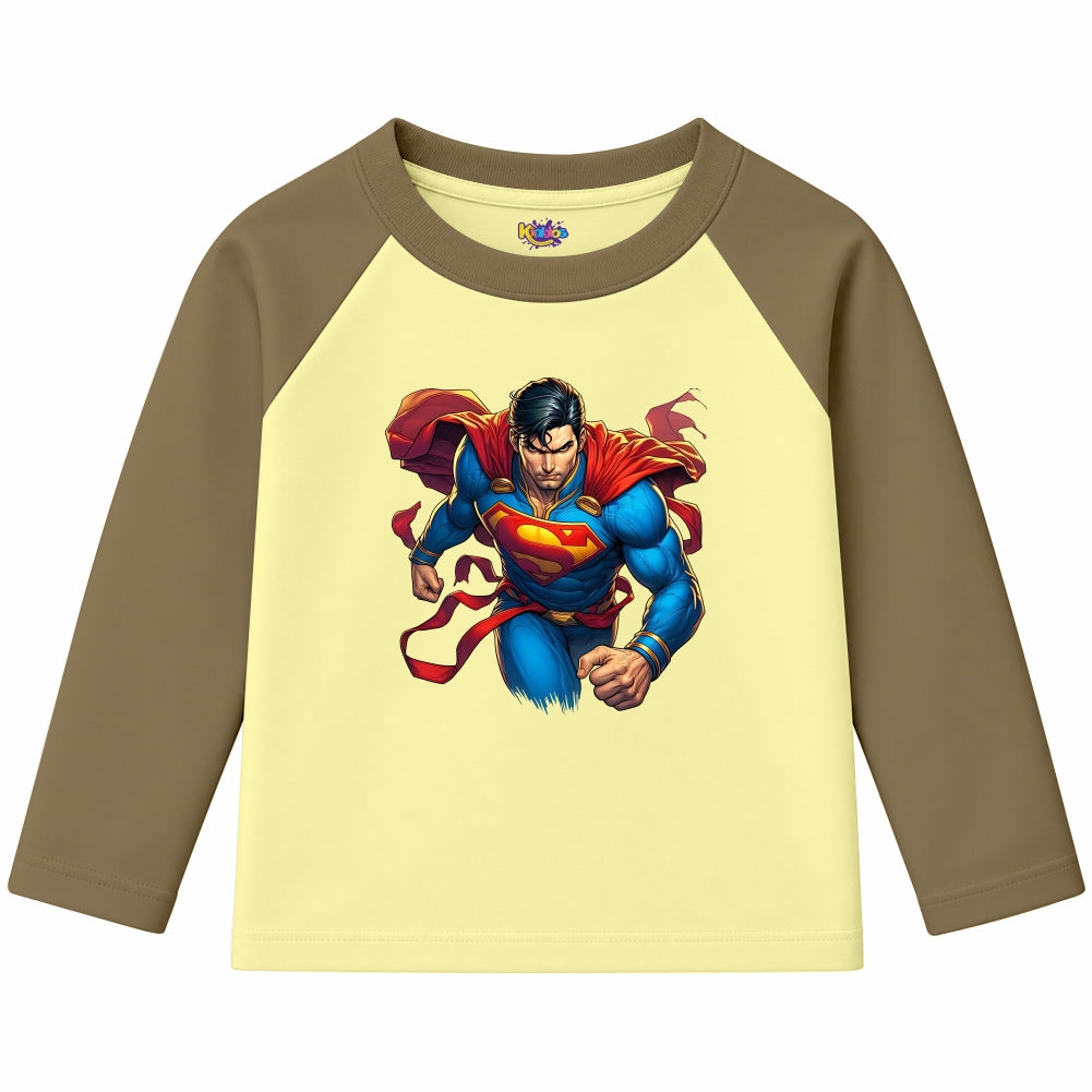 Superman Man of Steel (Ragnal Sleeve Shirt)