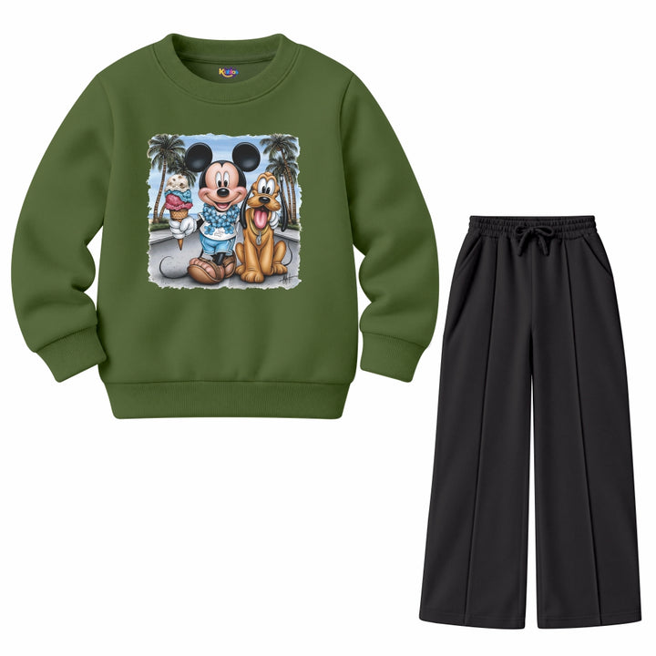 Mickey & Pluto Beach (Fleece Pair)