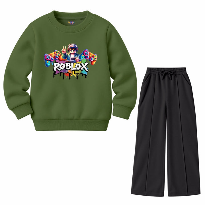 Roblox Noob with Game Controllers (Fleece Pair)