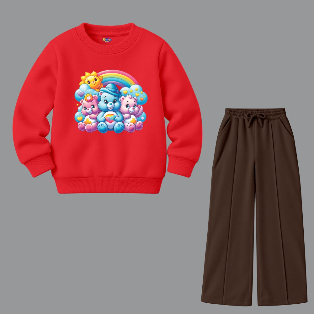 Girls Rainbow Bears (Fleece Pair)
