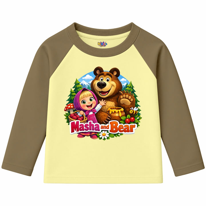 Masha and Bear (Ragnal Sleeve Shirt)