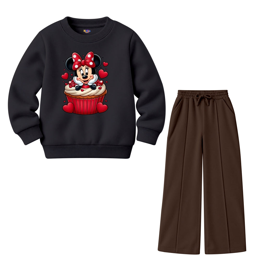 Mickey Heart Cup Cake (Fleece Pair)