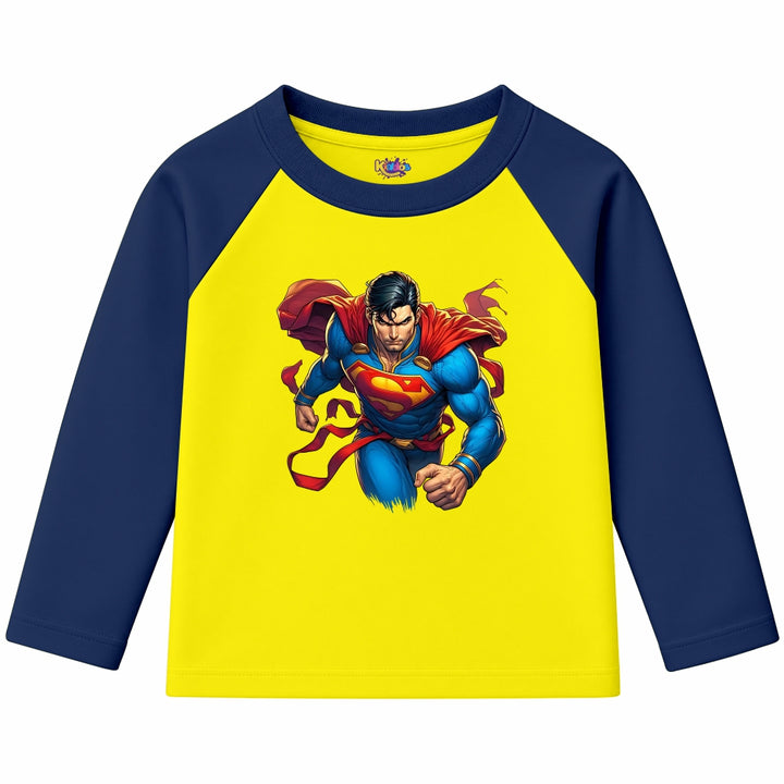 Superman Man of Steel (Ragnal Sleeve Shirt)