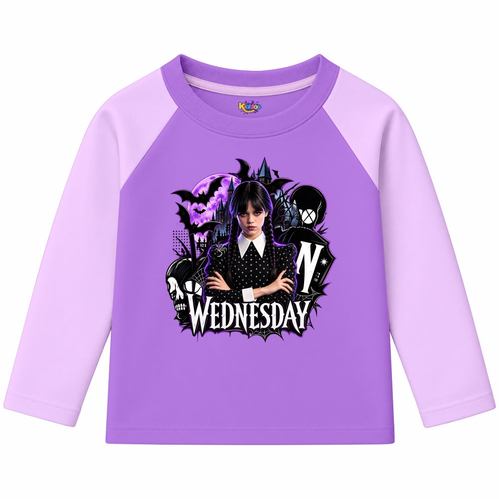 Wednesday Nevermore Academy Gothic (Ragnal Sleeve Shirt)