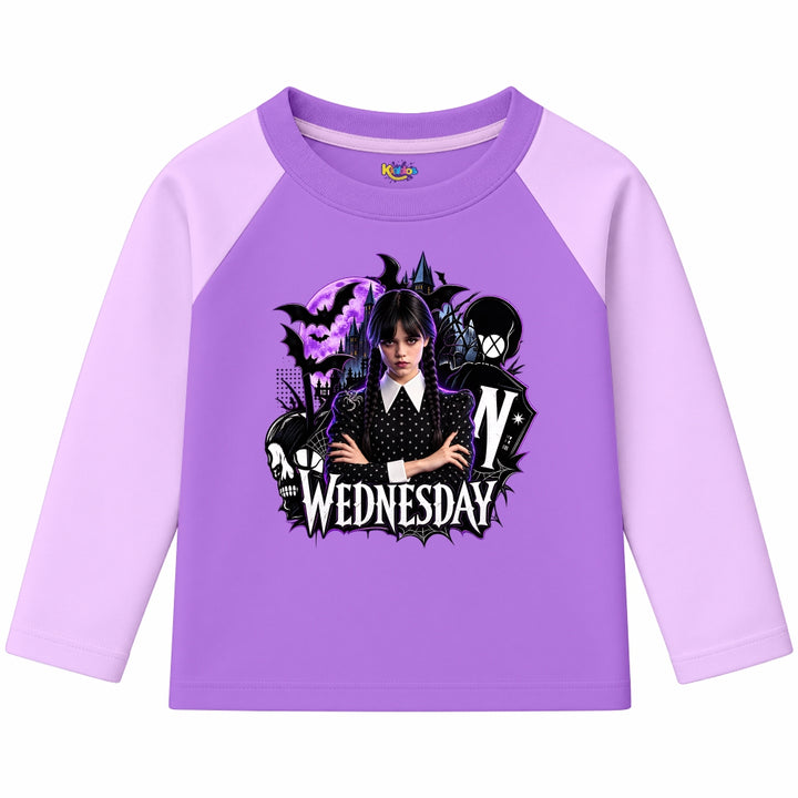 Wednesday Nevermore Academy Gothic (Ragnal Sleeve Shirt)