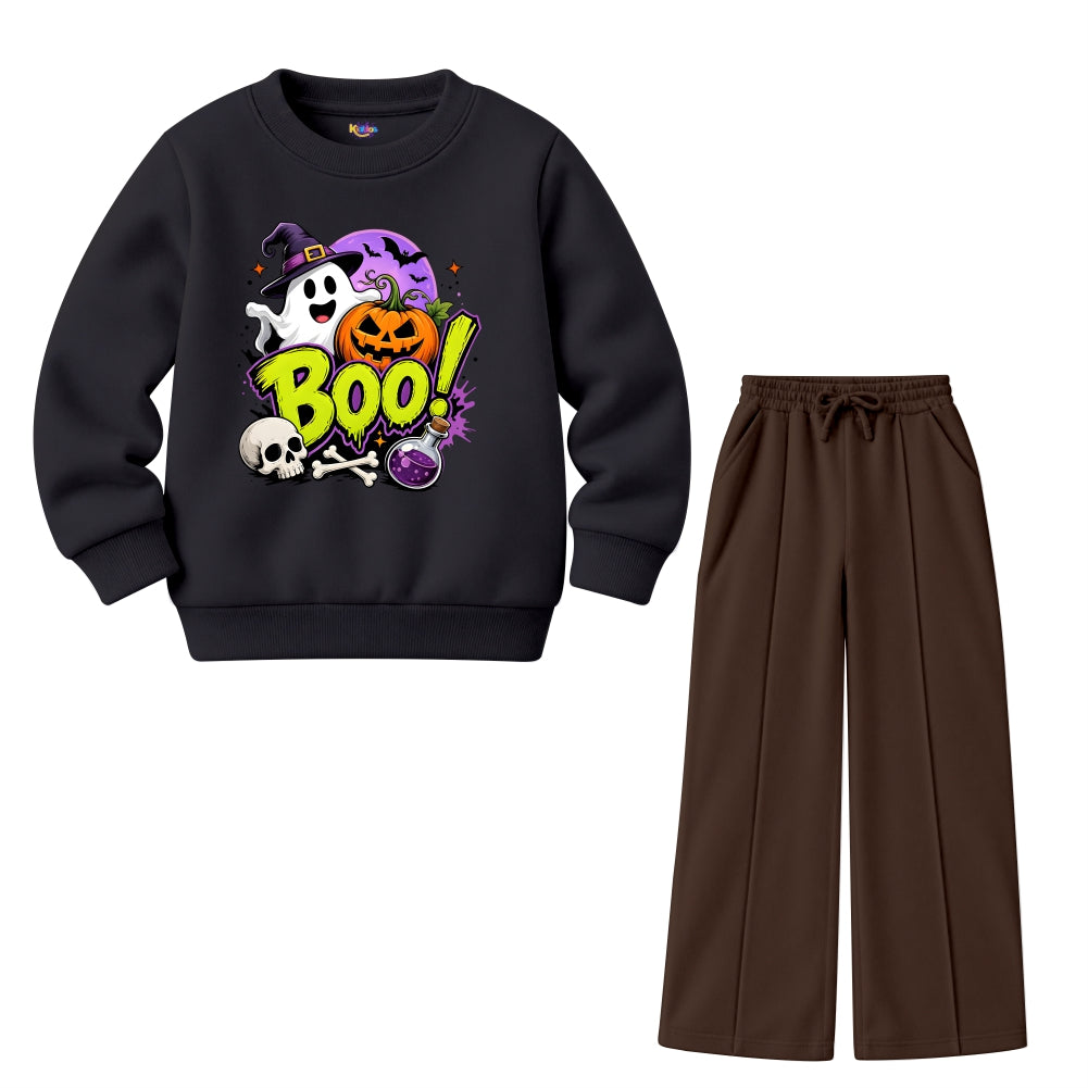 Boo Ghost Halloween (Fleece Pair)