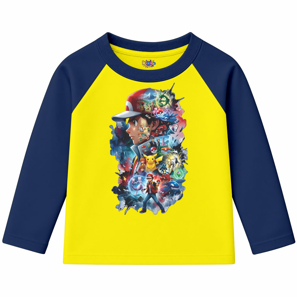 Ash Pokemon (Ragnal Sleeve Shirt)