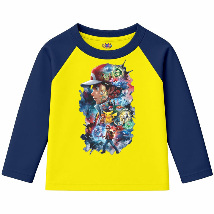 Ash Pokemon (Ragnal Sleeve Shirt)