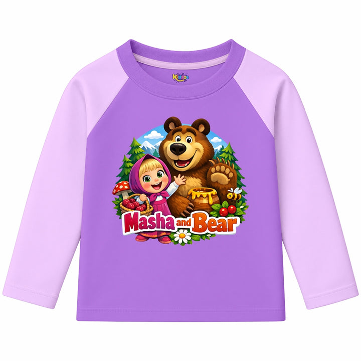 Masha and Bear (Ragnal Sleeve Shirt)