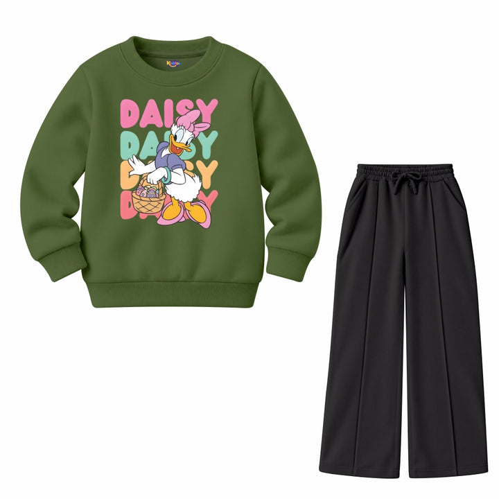 Daisy Little Girls Retro Duck (Fleece Pair)