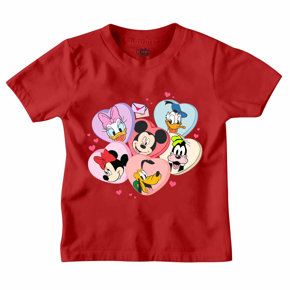 Mickey Mouse Family Hearts T-SHIRT