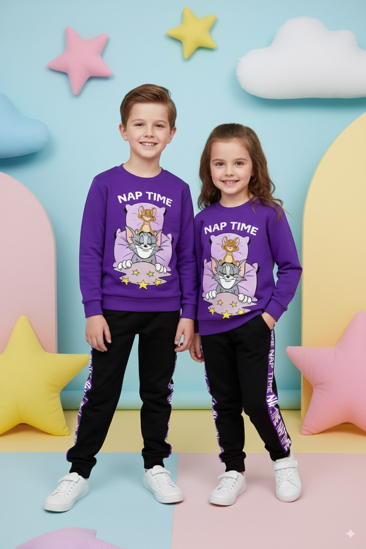 NAP TIME TOM & JERRY FLEECE PAIR