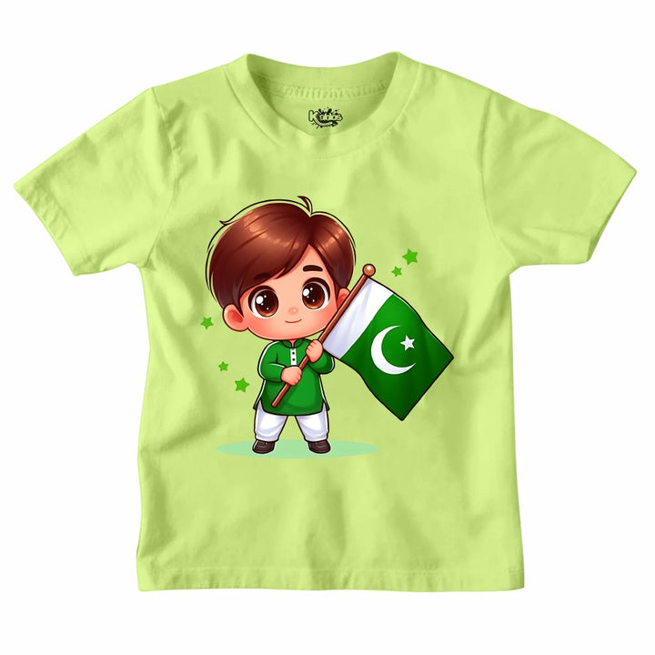 14 AUGUST LITTLE CUTE BOY  T-SHIRT