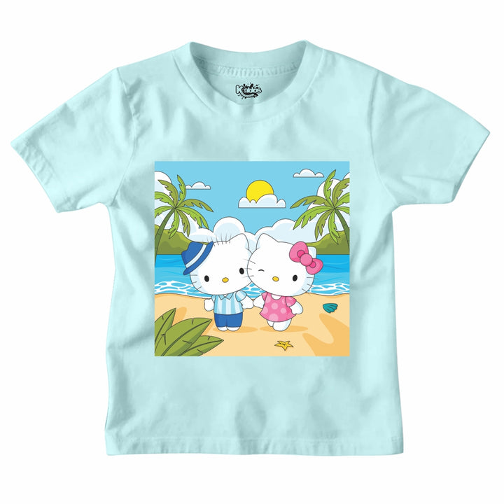 HELLO KITTI SUMMER BEACH T-SHIRT