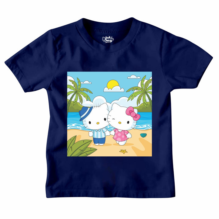 HELLO KITTI SUMMER BEACH T-SHIRT