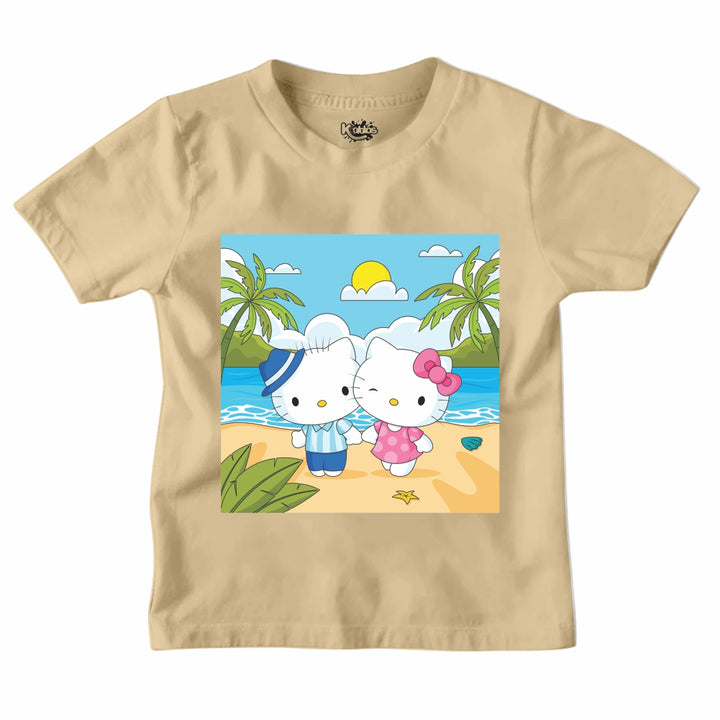 HELLO KITTI SUMMER BEACH T-SHIRT