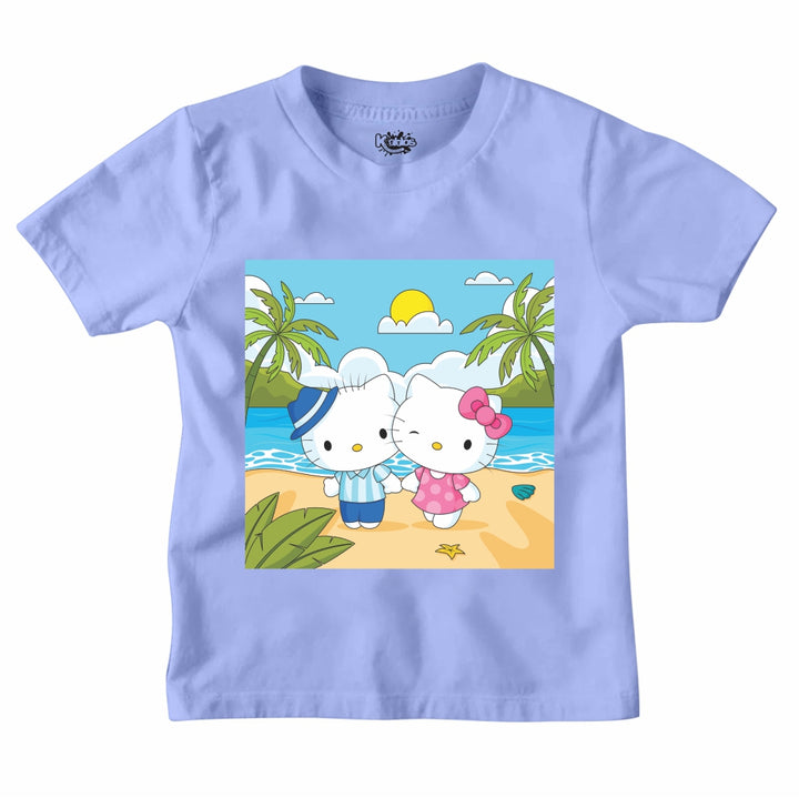 HELLO KITTI SUMMER BEACH T-SHIRT