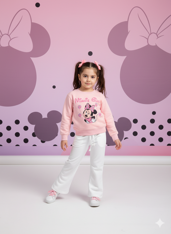 MINNIE GIRL WIDE LEG FLEECE PAIR
