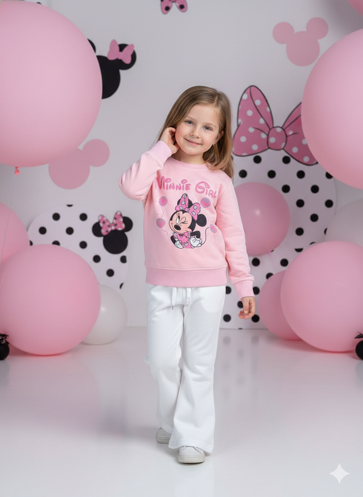 MINNIE GIRL WIDE LEG FLEECE PAIR