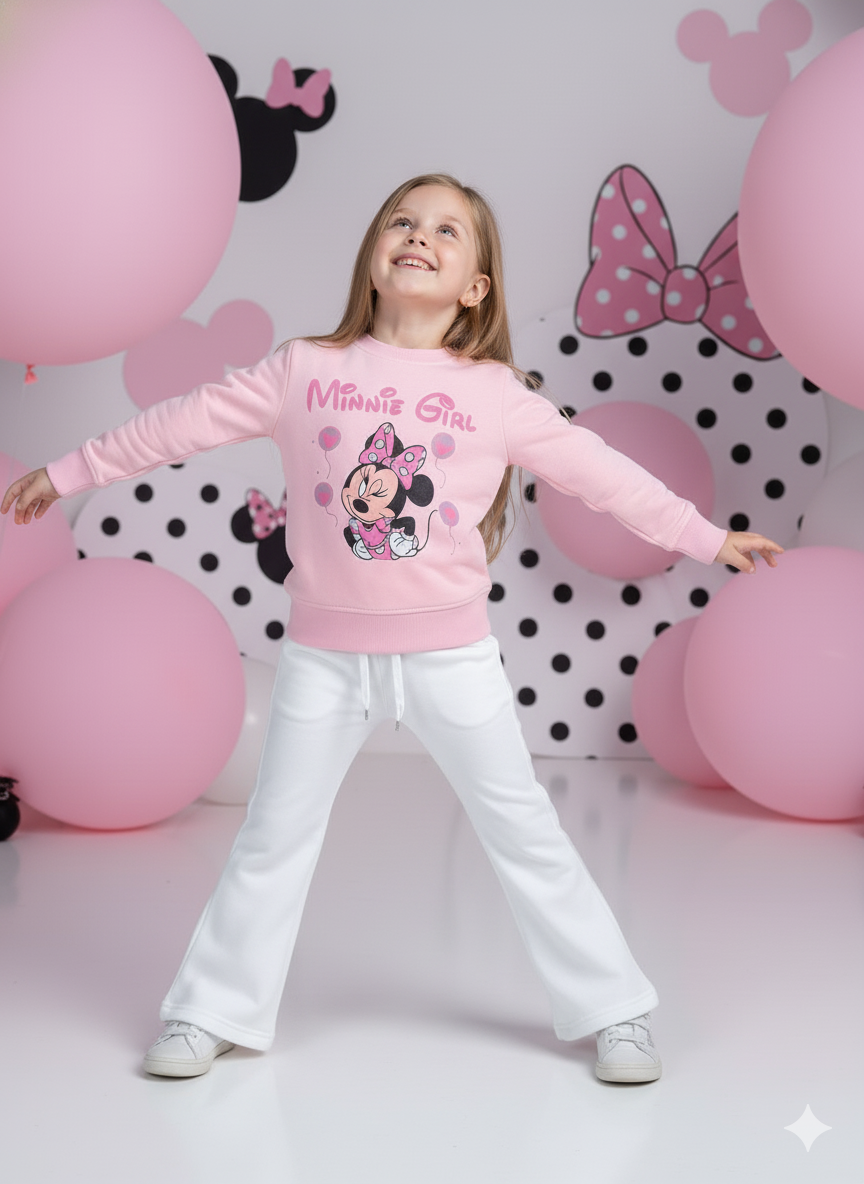 MINNIE GIRL WIDE LEG FLEECE PAIR