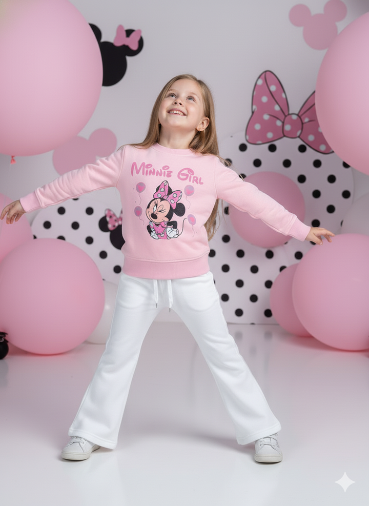 MINNIE GIRL WIDE LEG FLEECE PAIR
