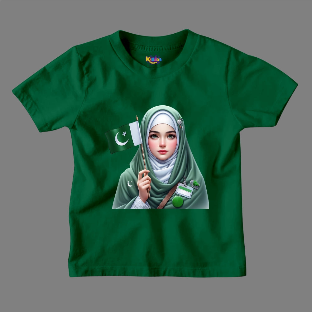 14 AUGUST GIRL FLAG T-SHIRT
