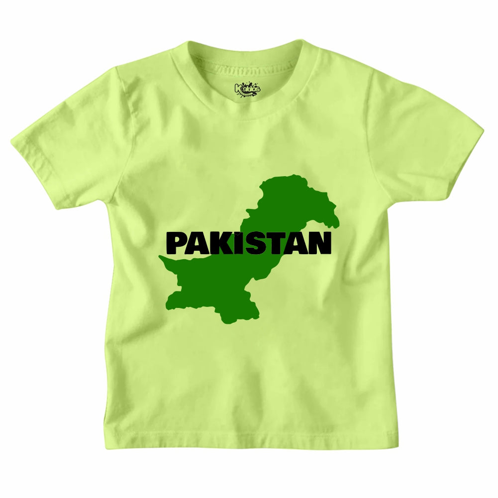14 AUGUST MAP OF PAKISTAN T-SHIRT