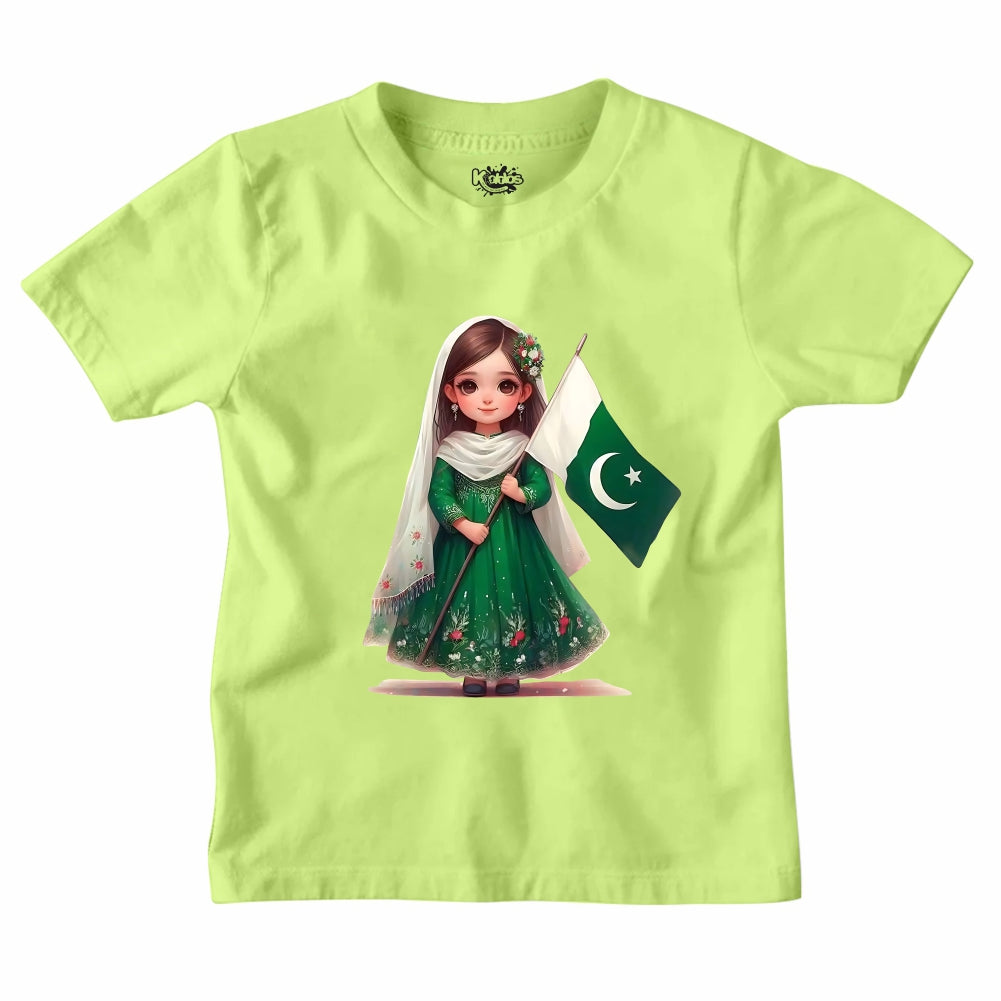 14 AUGUST CUTE PAKISTANI GIRL T-SHIRT