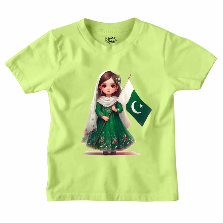 14 AUGUST CUTE PAKISTANI GIRL T-SHIRT
