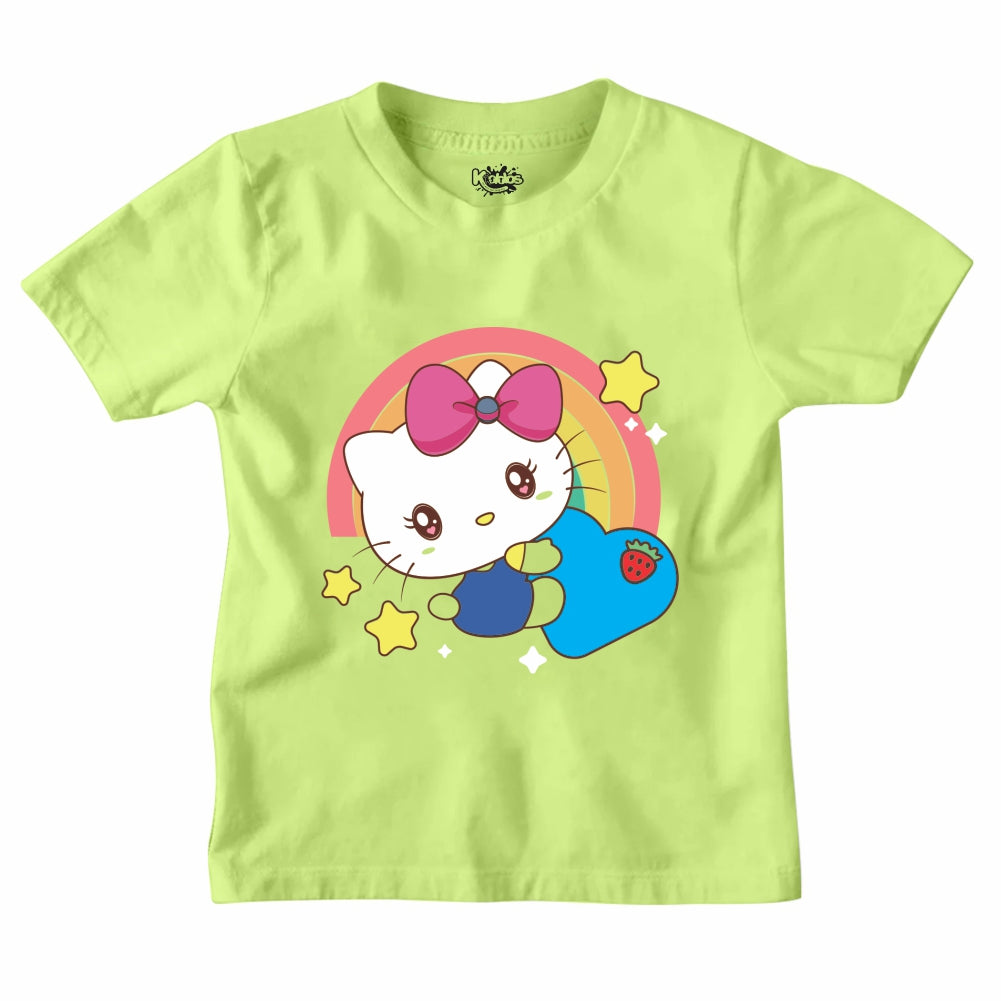 RAINBOW HELLO KITTI T-SHIRT