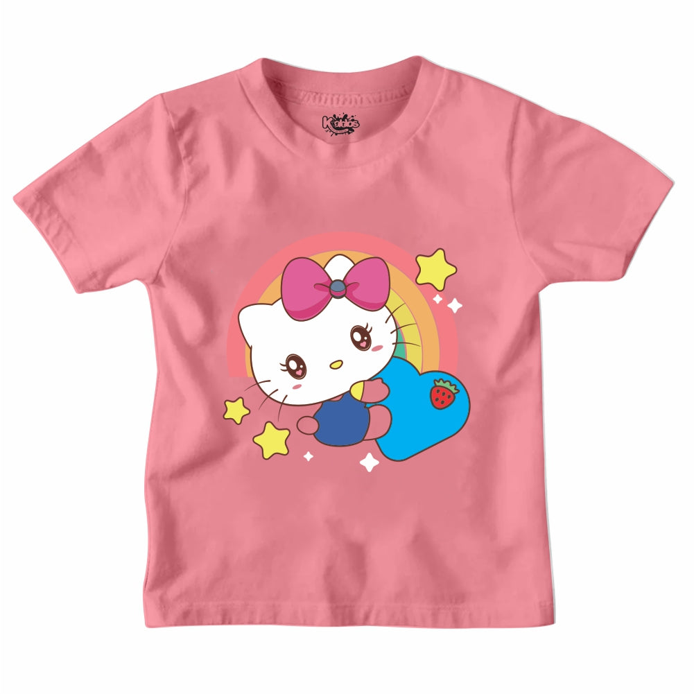 RAINBOW HELLO KITTI T-SHIRT