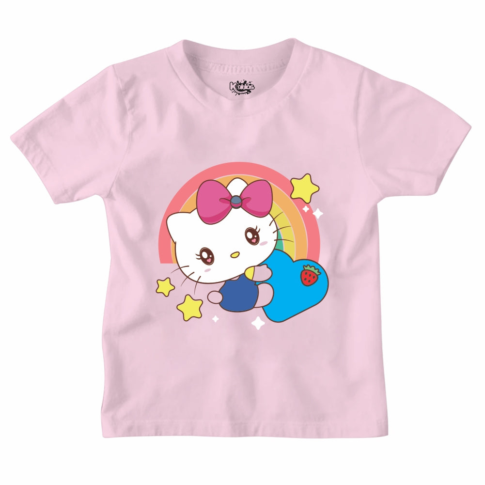 RAINBOW HELLO KITTI T-SHIRT