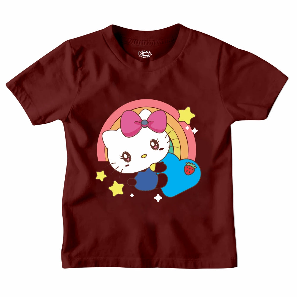 RAINBOW HELLO KITTI T-SHIRT