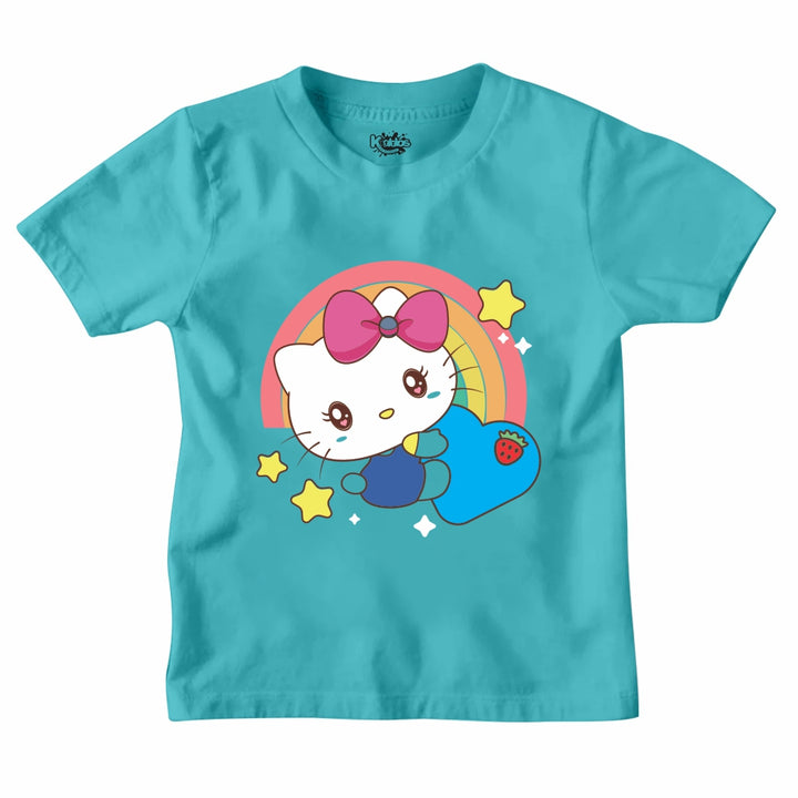 RAINBOW HELLO KITTI T-SHIRT