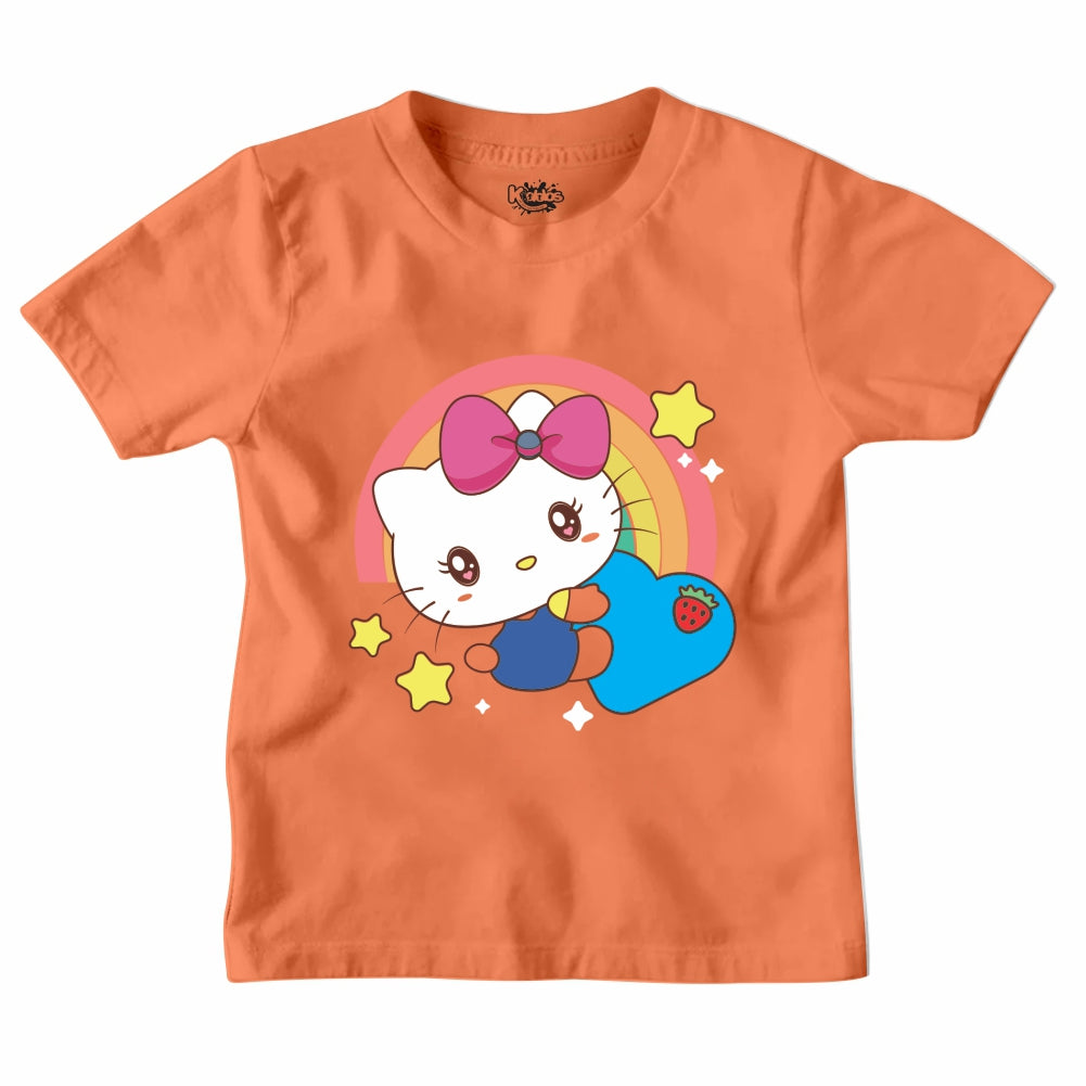 RAINBOW HELLO KITTI T-SHIRT