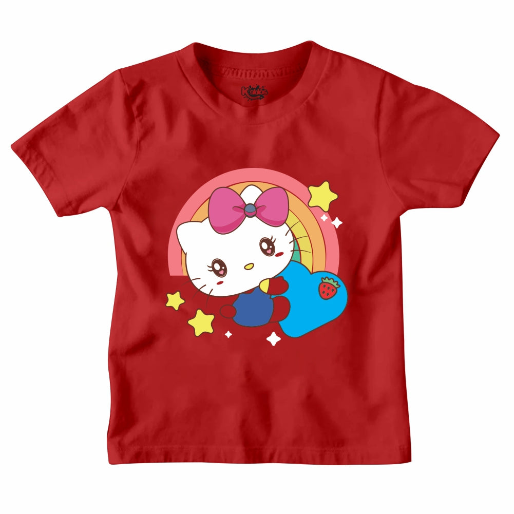 RAINBOW HELLO KITTI T-SHIRT