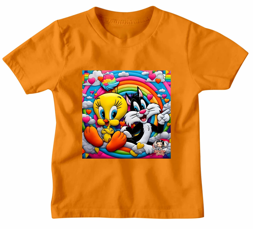 TWEETY BIRD AND SYLVESTER T-SHIRT
