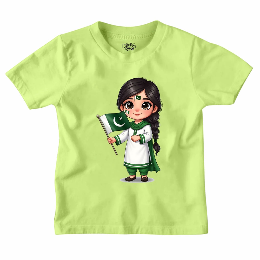 14 AUGUST STYLISH PAKISTANI GIRL T-SHIRT