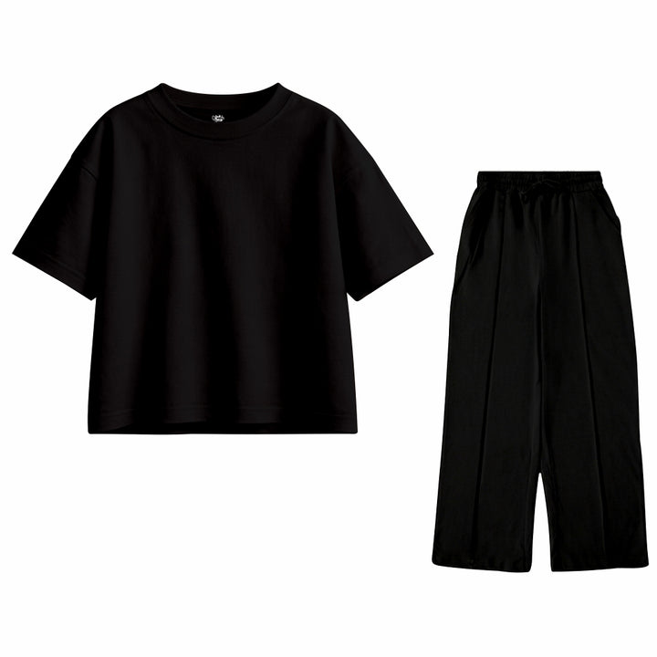 BLACK Oversized Tracksuit