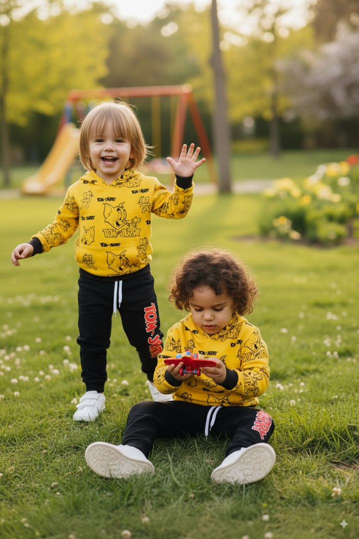 TOM & JERRY ALLOVER FLEECE PAIR