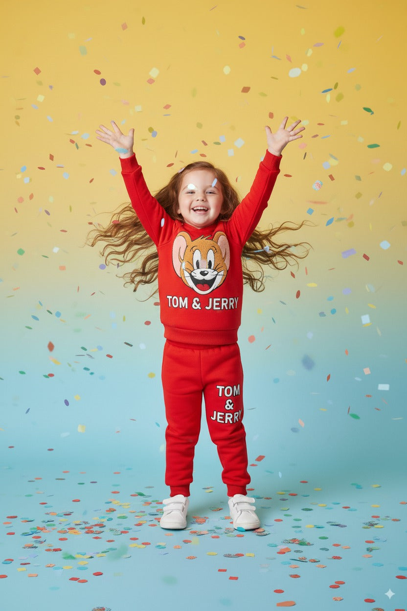 TOM & JERRY PUFF PRINTED FLEECE PAIR