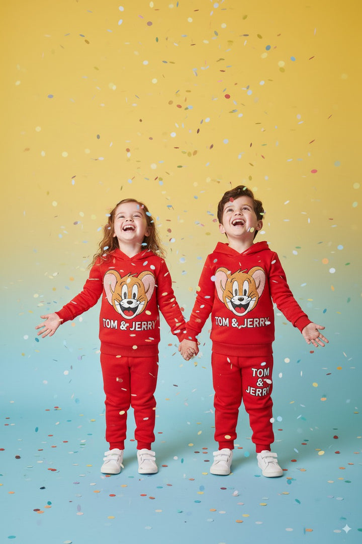 TOM & JERRY PUFF PRINTED FLEECE PAIR