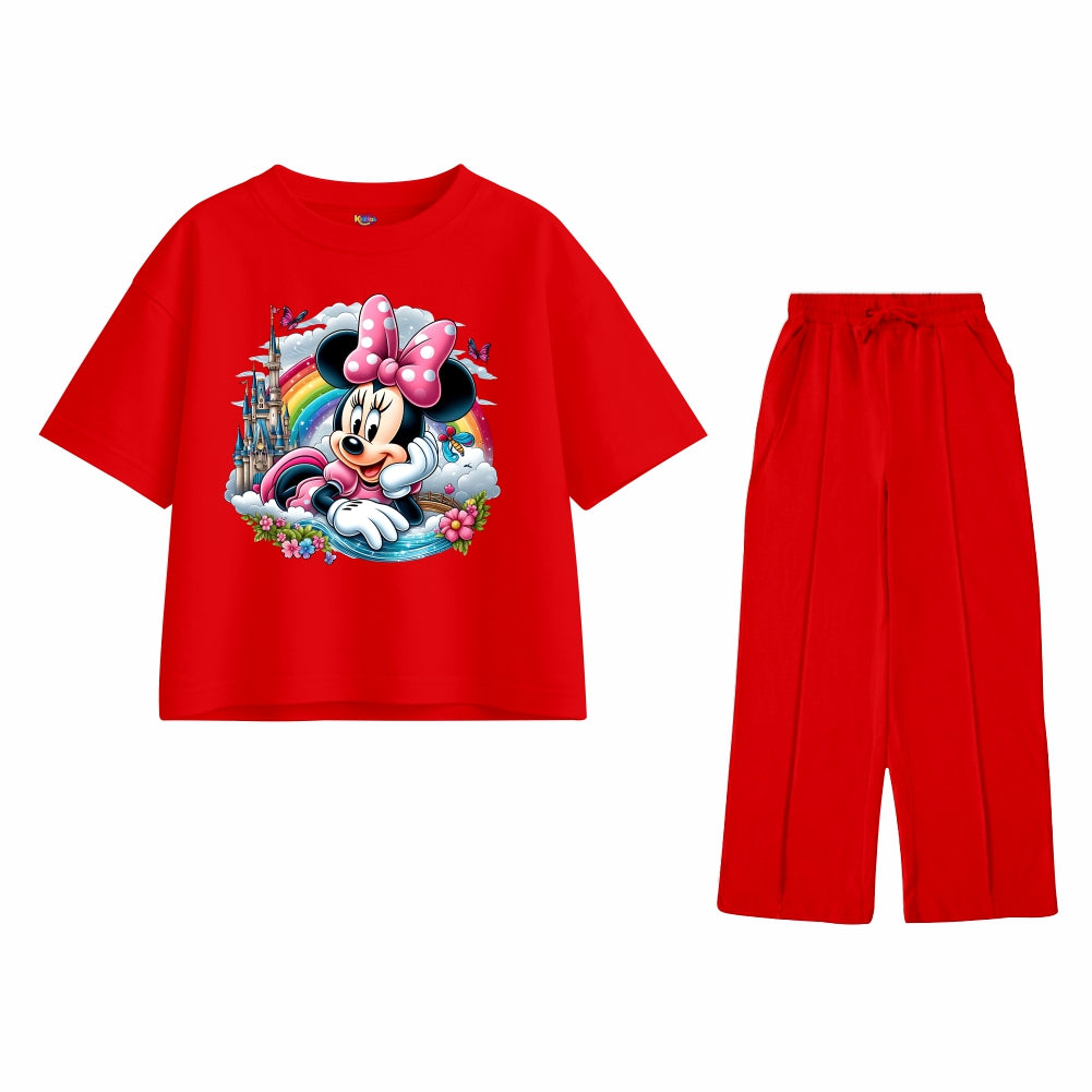 Mickey Girl with Rainbow Oversized Tracksuit