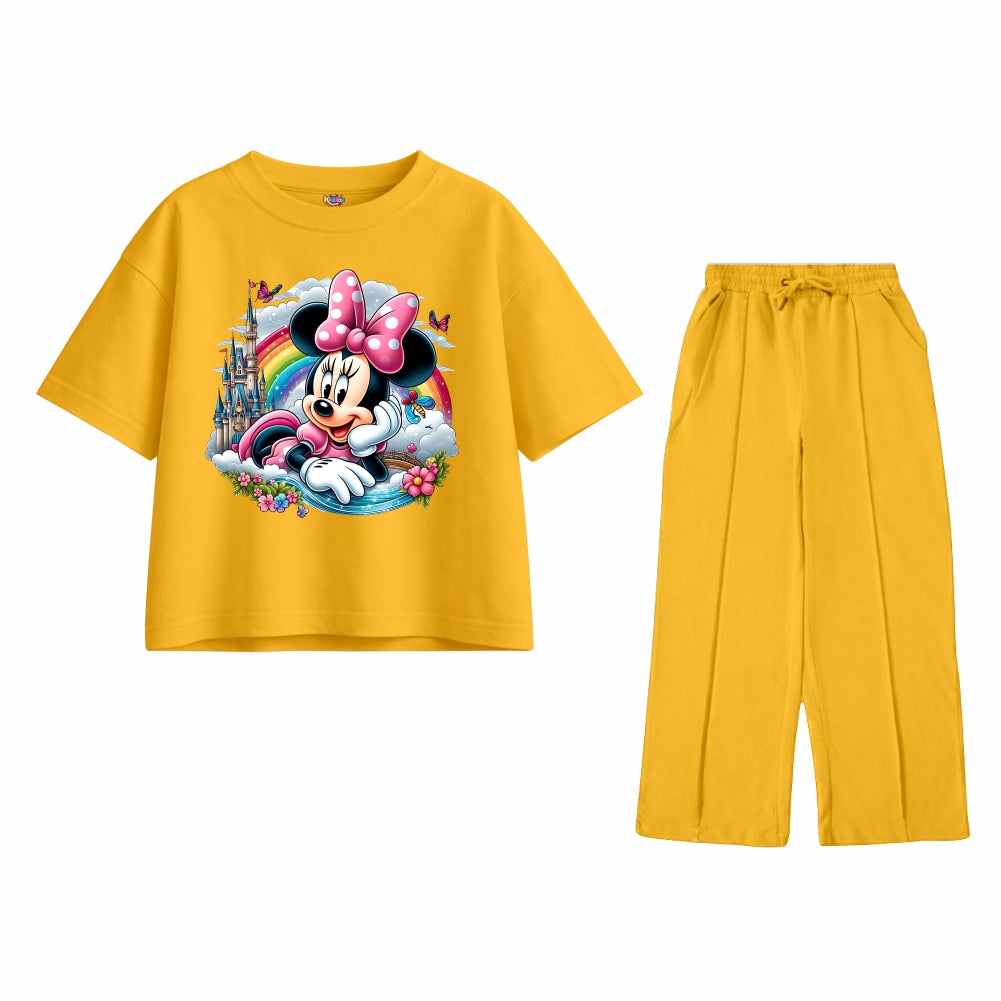 Mickey Girl with Rainbow Oversized Tracksuit