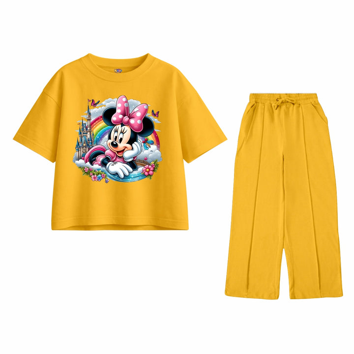 Mickey Girl with Rainbow Oversized Tracksuit