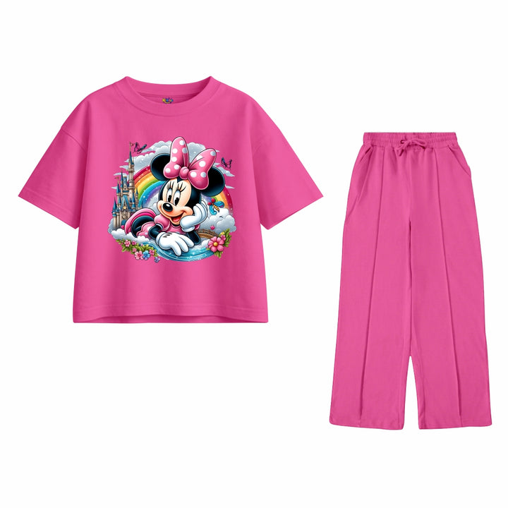 Mickey Girl with Rainbow Oversized Tracksuit