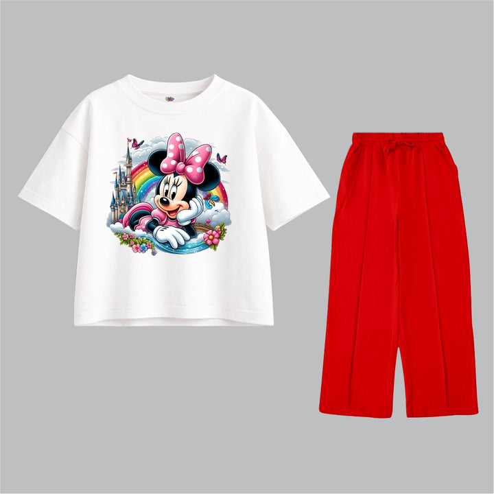 Mickey Girl with Rainbow Oversized Tracksuit